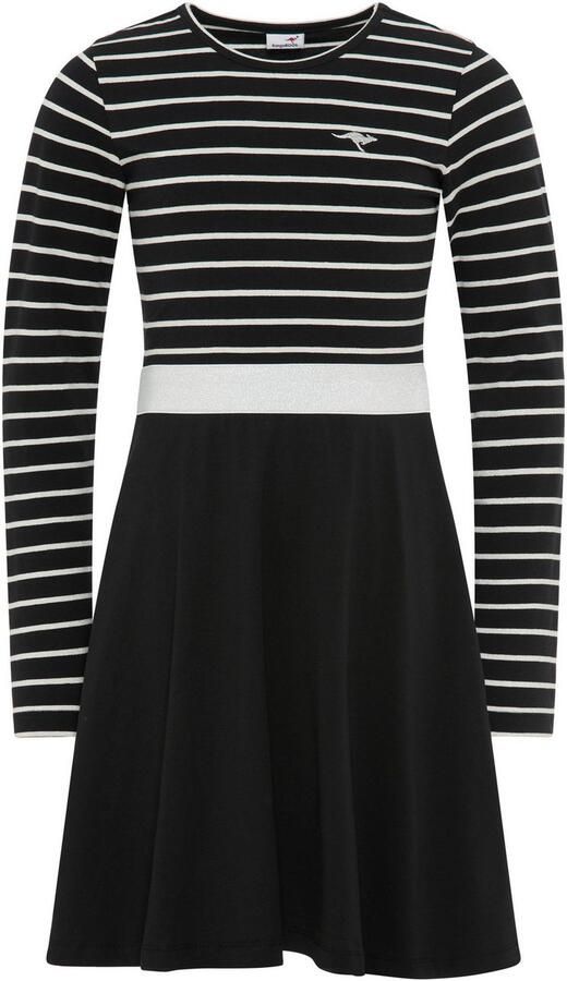 KangaROOS Jerseyjurk met glinsterende riem feestelijke gelegenheden knie-vrij modieuze stijl van stretchkwaliteit - Foto 2