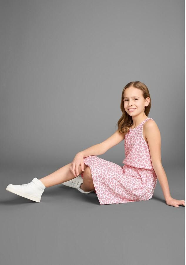 KangaROOS Jerseyjurk Skaterjurk in mooie allover-print voor feesten en bijeenkomsten met vrienden knievrij modieus