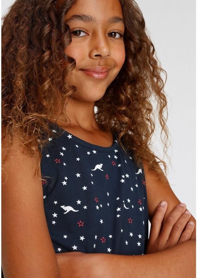 KangaROOS Jerseyjurk Skaterjurk in mooie allover-print voor feesten en bijeenkomsten met vrienden knievrij modieus