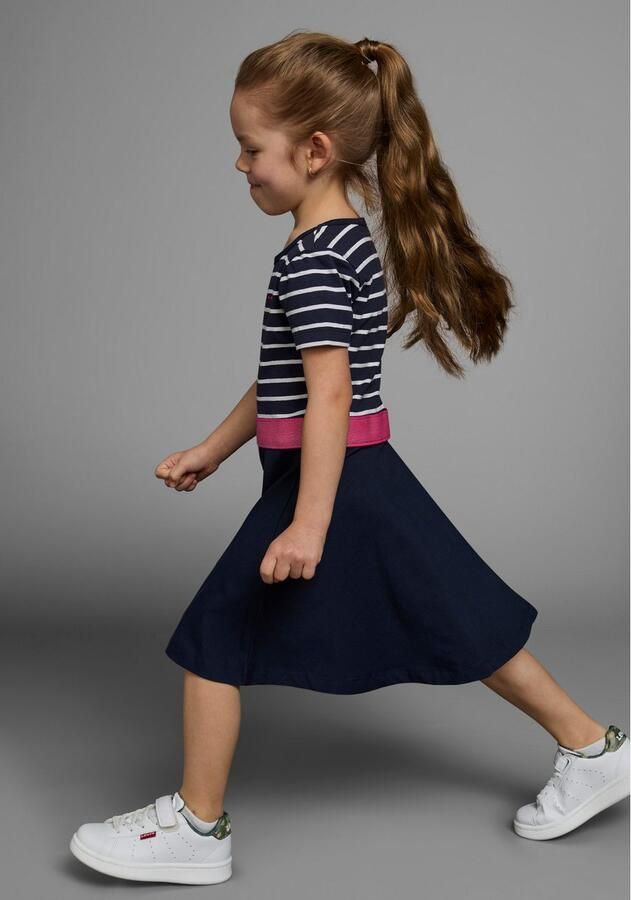 KangaROOS Jerseyjurk Voor kleine meisjes knie-vrij van jersey korte mouwen