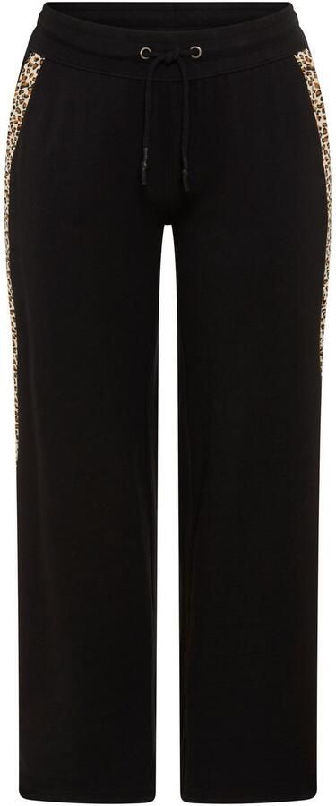 KangaROOS Joggingbroek met wijde pijp en strepen in leo-print grote maten - Foto 5