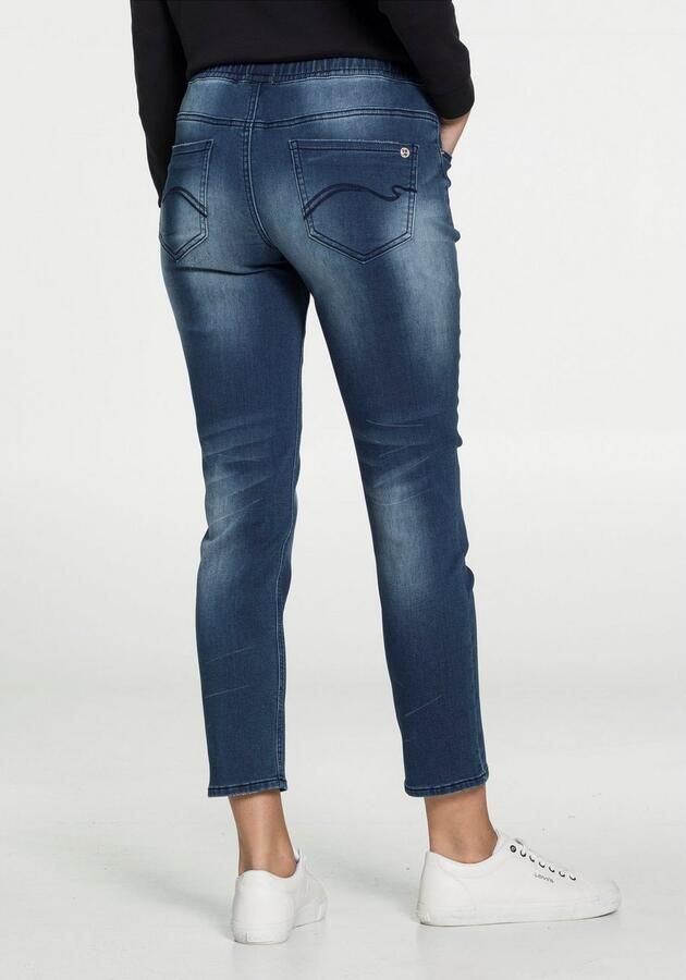 KangaROOS Jogpants 7 8 JOGG-DENIM wijde broekspijp met used-wassing hoge taille 7 8-lengte - Foto 4