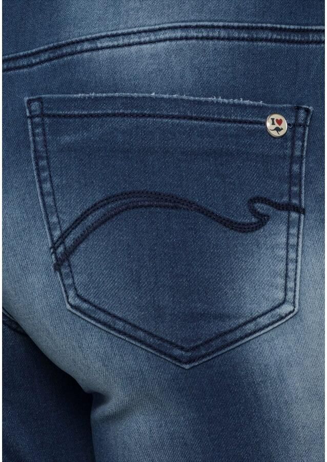 KangaROOS Jogpants 7 8 JOGG-DENIM wijde broekspijp met used-wassing hoge taille 7 8-lengte - Foto 2