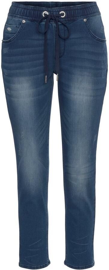 KangaROOS Jogpants 7 8 JOGG-DENIM wijde broekspijp met used-wassing hoge taille 7 8-lengte - Foto 6