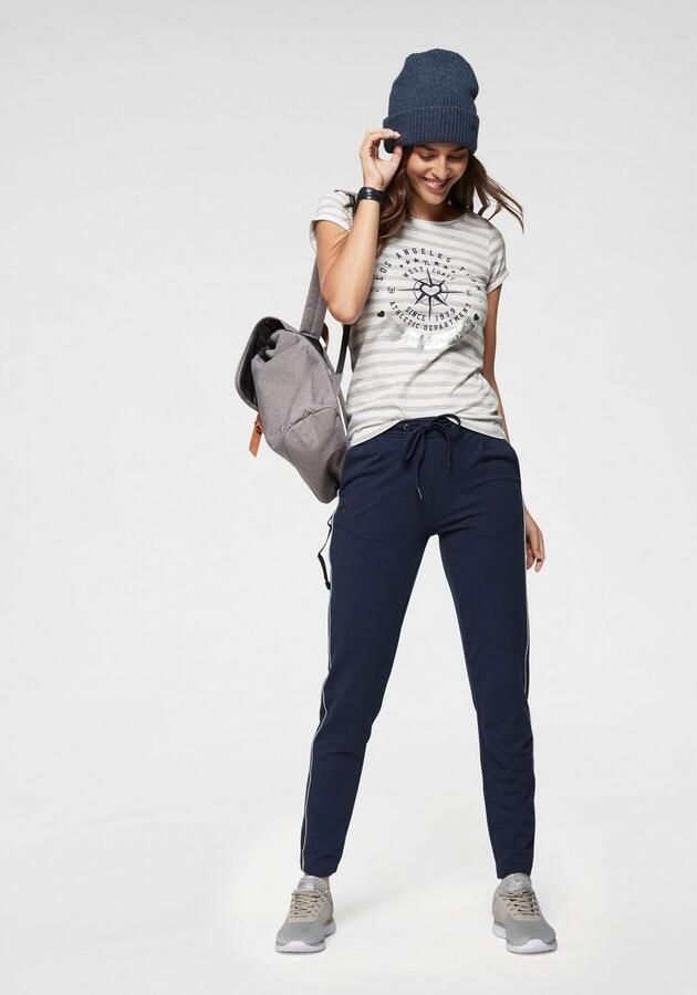 KangaROOS Jogpants met contraststrepen opzij - Foto 8