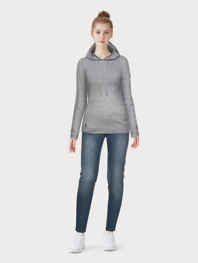 KangaROOS Capuchontrui in fijn kabelbreisel-design