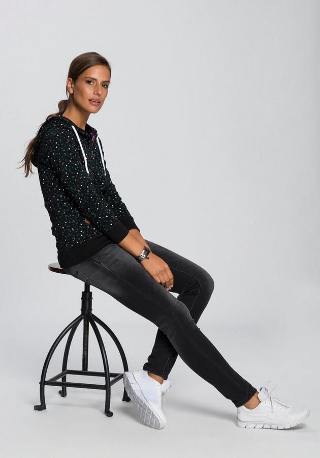 KangaROOS Capuchonsweatvest met sportieve minimal-print - Foto 5