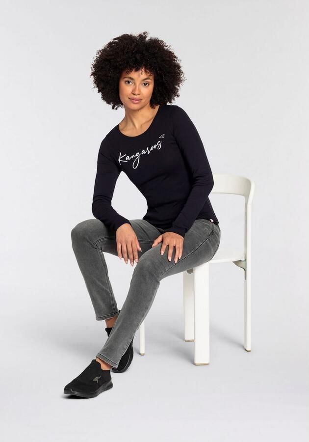 KangaROOS Jogpants ontspannen pasvorm wijde beenvorm - Foto 8