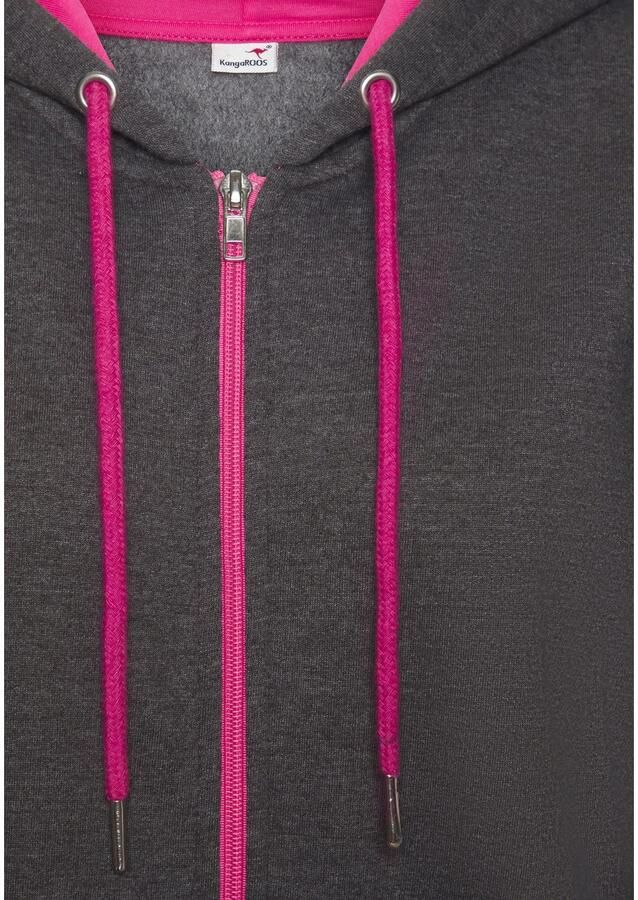 KangaROOS Jumpsuit met logo-print op het been