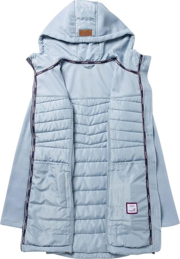 KangaROOS Lang jack Hybride jas fleecejas met gewatteerde delen - Foto 9