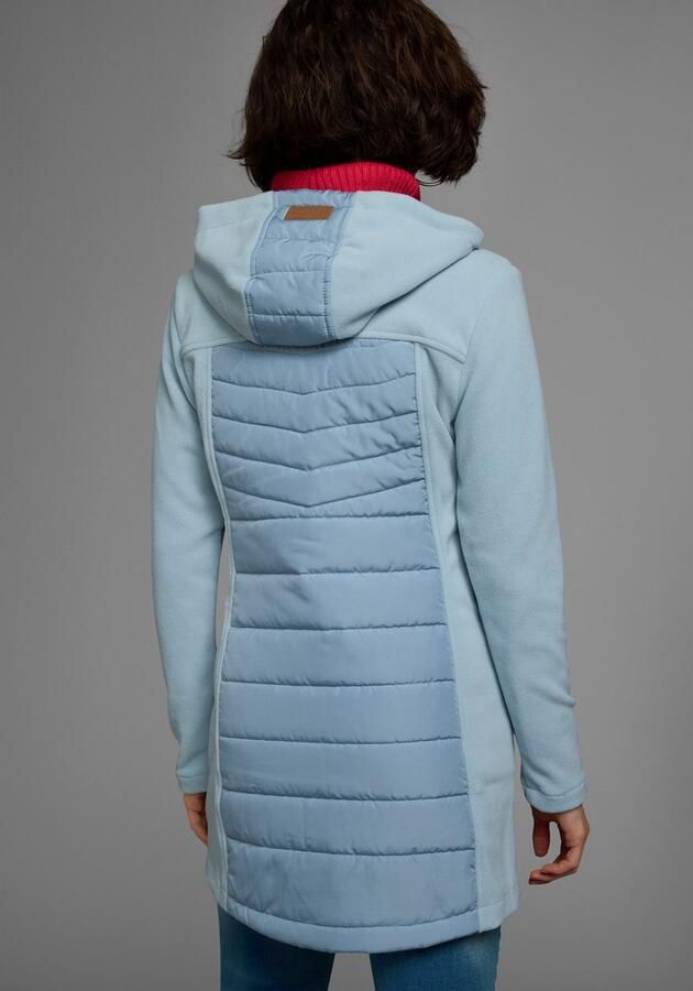 KangaROOS Lang jack Hybride jas fleecejas met gewatteerde delen - Foto 3