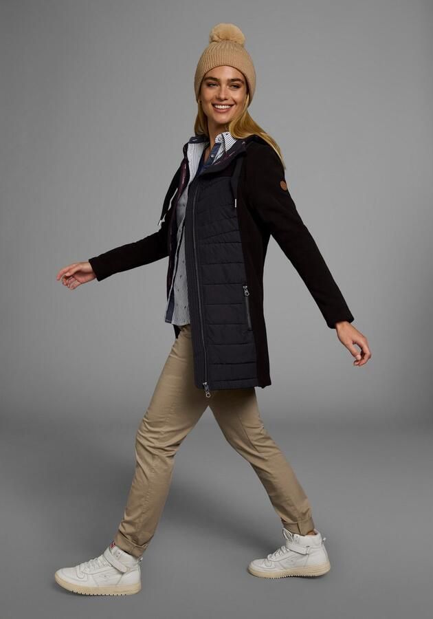 KangaROOS Lang jack Hybride jas fleecejas met gewatteerde delen - Foto 4