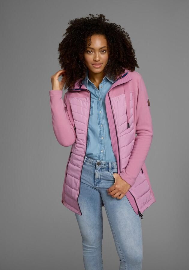 KangaROOS Lang jack Hybride jas fleecejas met gewatteerde delen - Foto 9