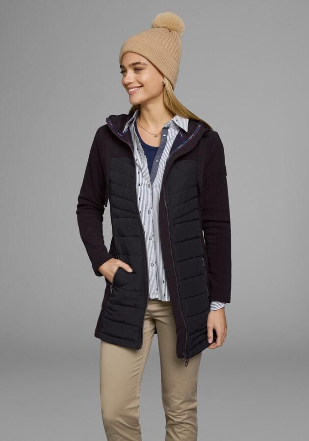 KangaROOS Lang jack Hybride jas fleecejas met gewatteerde delen - Foto 6