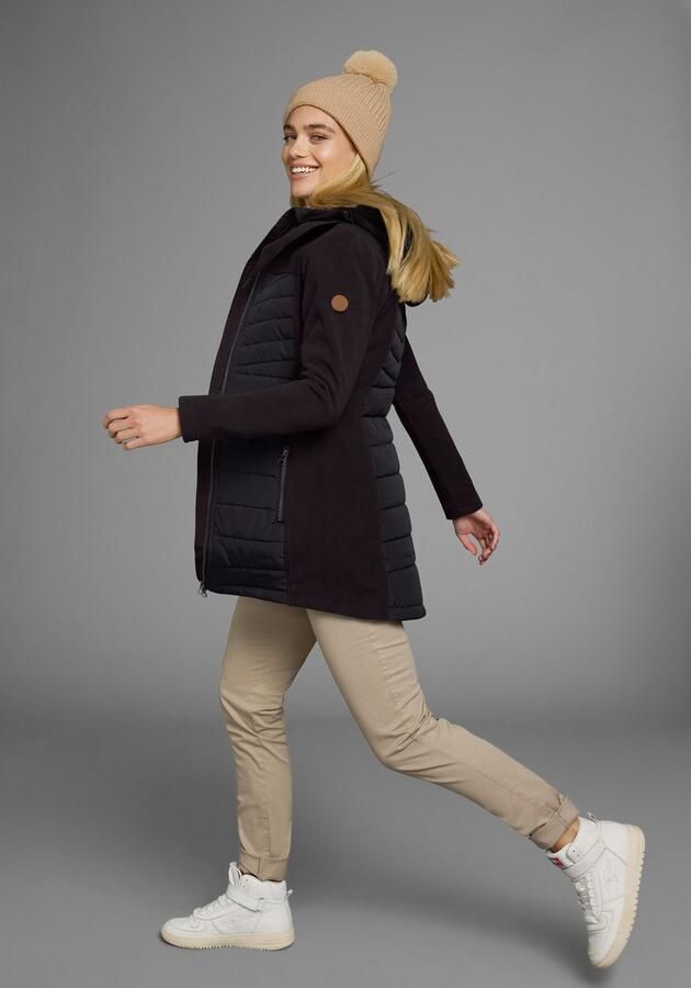 KangaROOS Lang jack Hybride jas fleecejas met gewatteerde delen - Foto 7