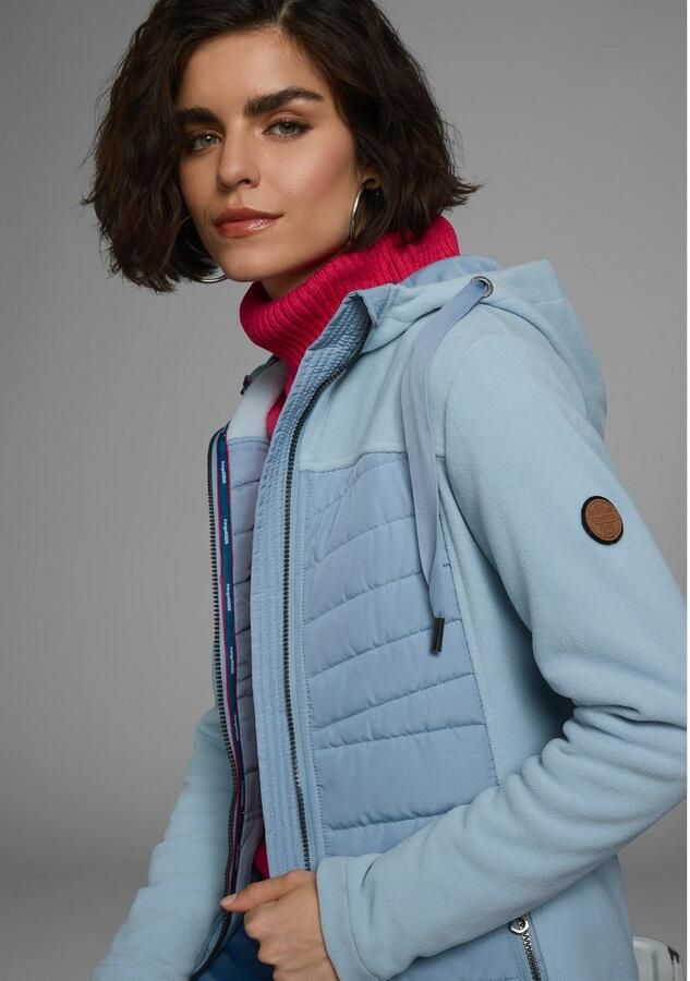 KangaROOS Lang jack Hybride jas fleecejas met gewatteerde delen - Foto 2