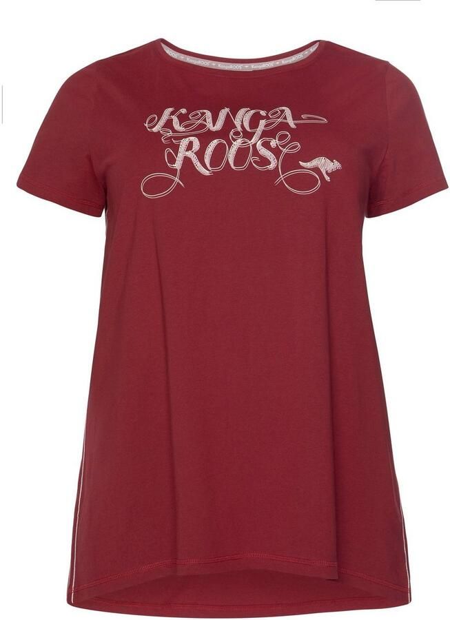 KangaROOS Lang shirt Korte Mouw figuurflatterende Pasvorm grote Maten (2-delig Set van 2)