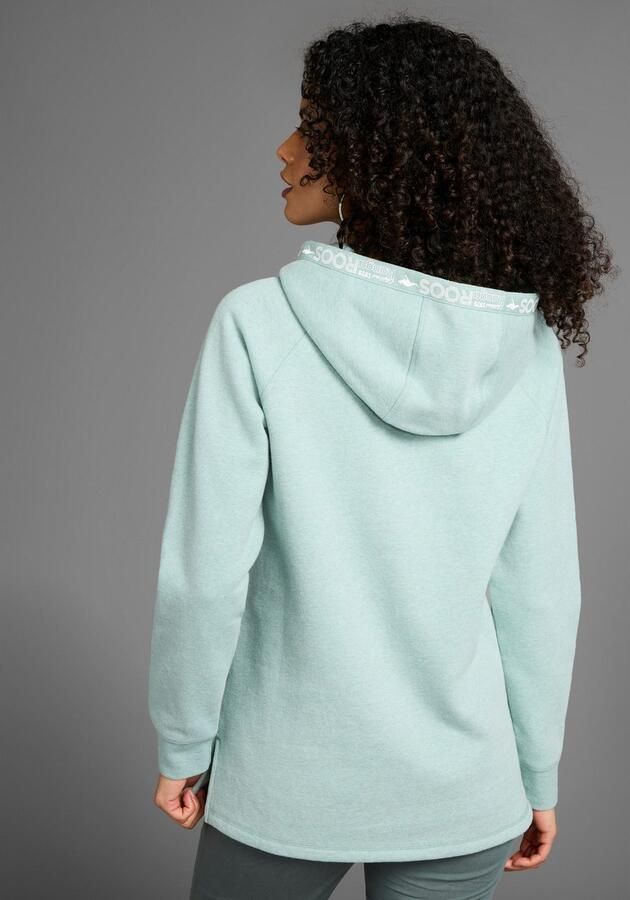 KangaROOS Lang sweatshirt met logotape aan de capuchon en split aan de zoom - Foto 2