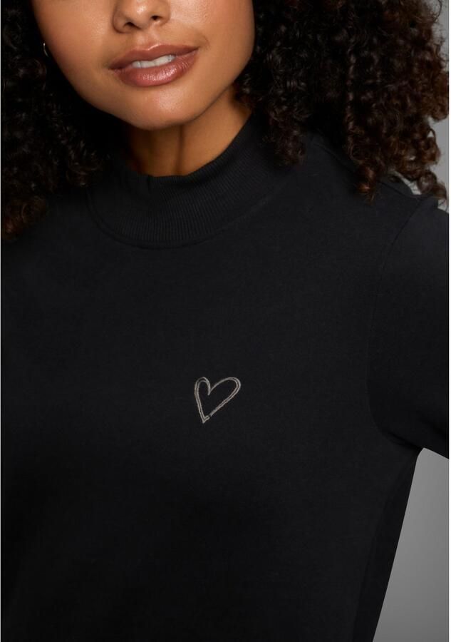 KangaROOS Lang sweatshirt met turtleneck en split aan de zoom