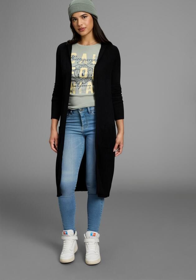 KangaROOS Lang vest in open lange vorm met capuchon - Foto 6