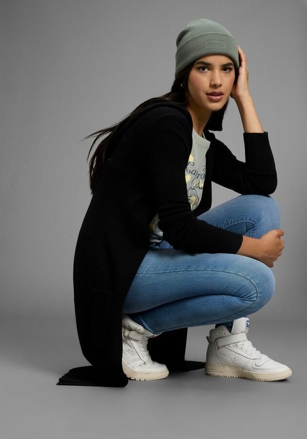 KangaROOS Lang vest in open lange vorm met capuchon - Foto 4