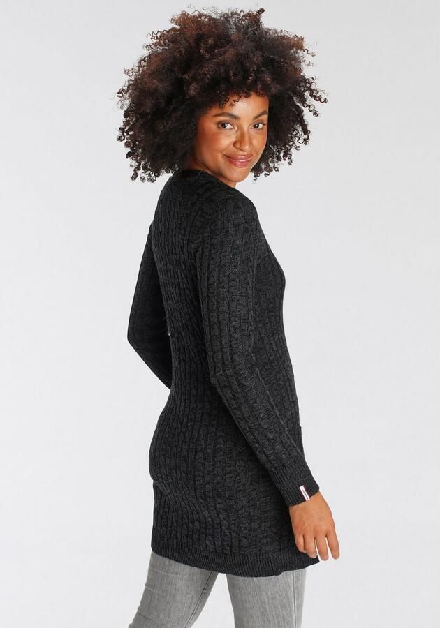 KangaROOS Lang vest met trendy kabelpatroon en zakken - Foto 4