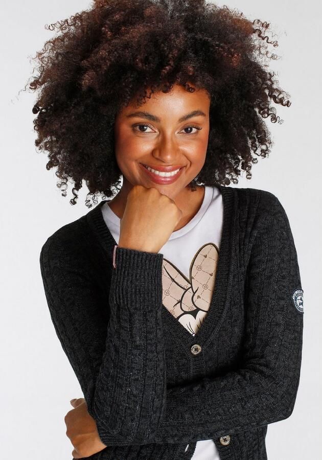 KangaROOS Lang vest met trendy kabelpatroon en zakken - Foto 5