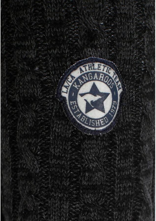 KangaROOS Lang vest met trendy kabelpatroon en zakken - Foto 2