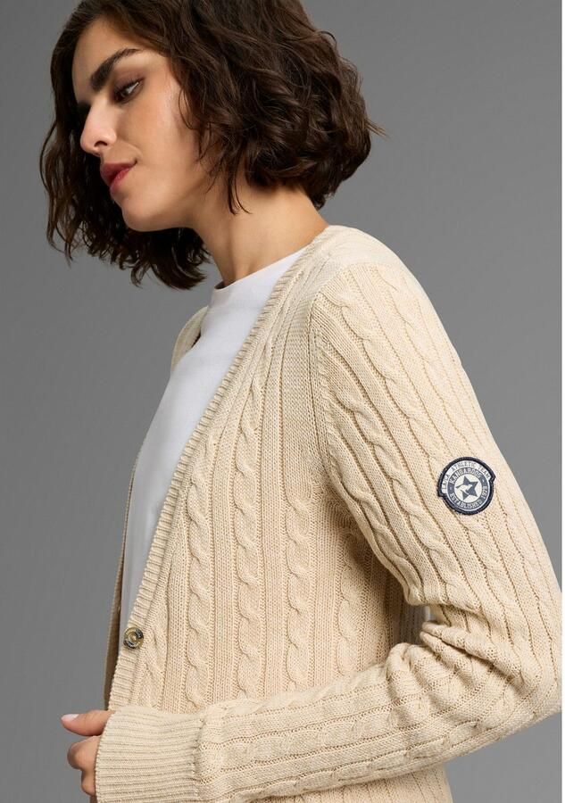 KangaROOS Lang vest met trendy kabelpatroon en zakken - Foto 2