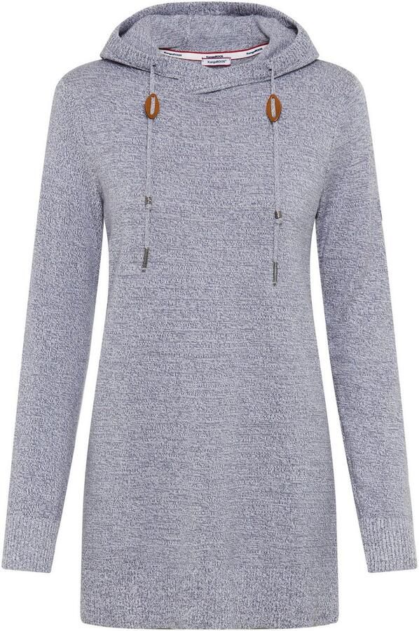 KangaROOS Lange trui met capuchon en splitten aan de zoom - Foto 5