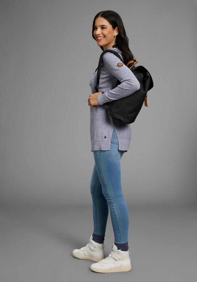 KangaROOS Lange trui met capuchon en splitten aan de zoom - Foto 4