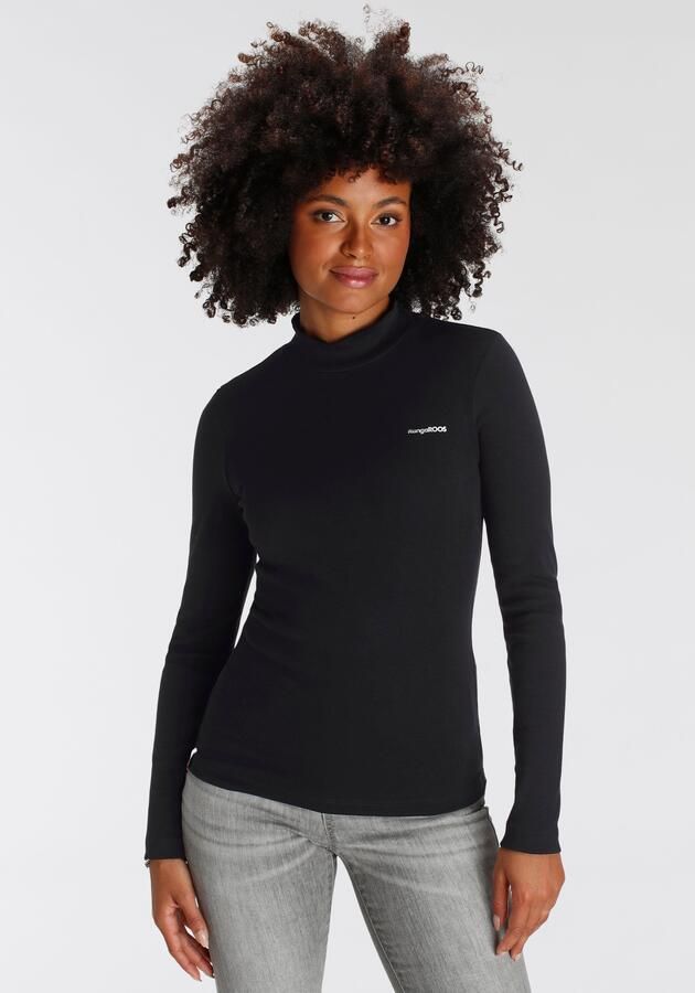 KangaROOS Longsleeve Lange mouwen zeer figuurvolgend effen staande kraag - Foto 7