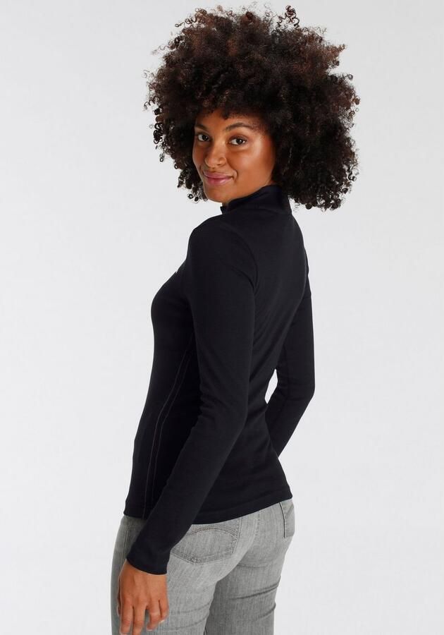 KangaROOS Longsleeve Lange mouwen zeer figuurvolgend effen staande kraag - Foto 5