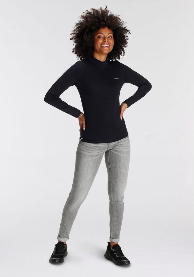 KangaROOS Longsleeve Lange mouwen zeer figuurvolgend effen staande kraag - Foto 6