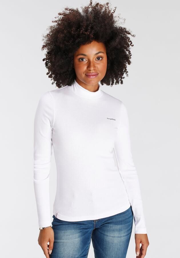 KangaROOS Longsleeve Lange mouwen zeer figuurvolgend effen staande kraag - Foto 7