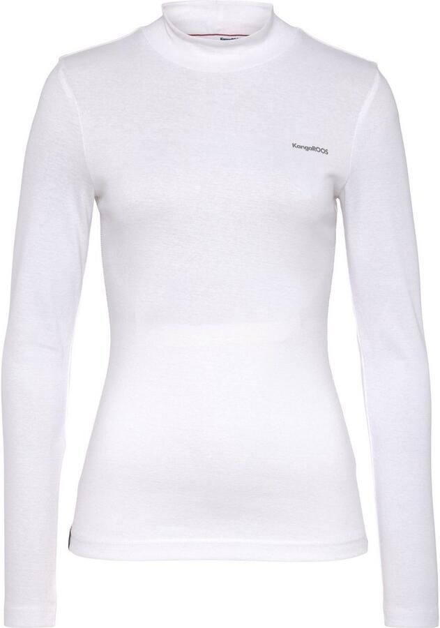 KangaROOS Longsleeve Lange mouwen zeer figuurvolgend effen staande kraag - Foto 3