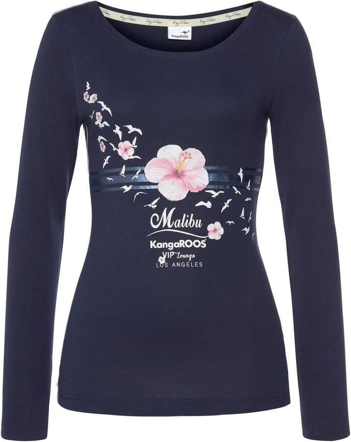 KangaROOS Longsleeve Lange mouwen zeer figuurvolgende snit met print - Foto 7