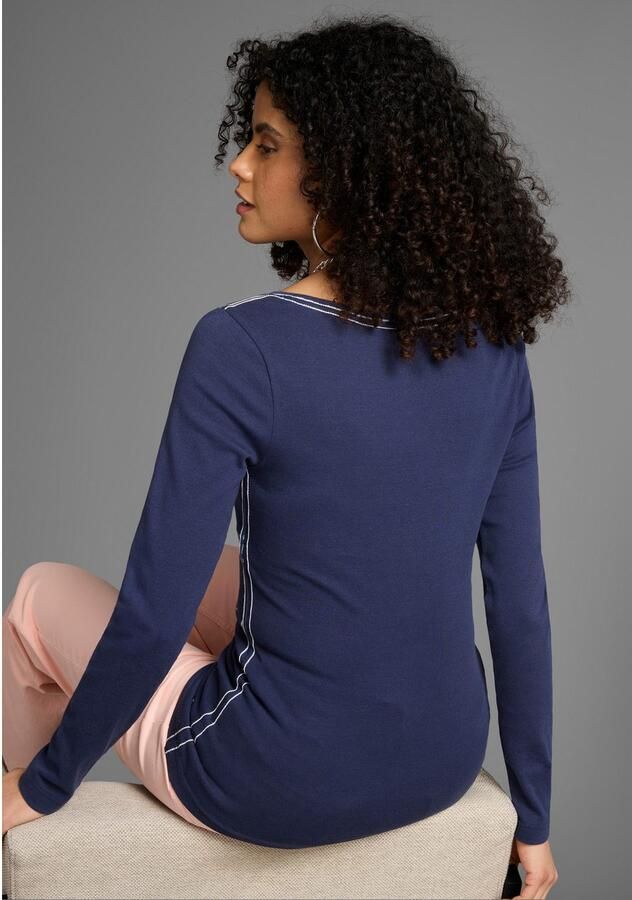 KangaROOS Longsleeve Lange mouwen zeer figuurvolgende snit met print - Foto 3