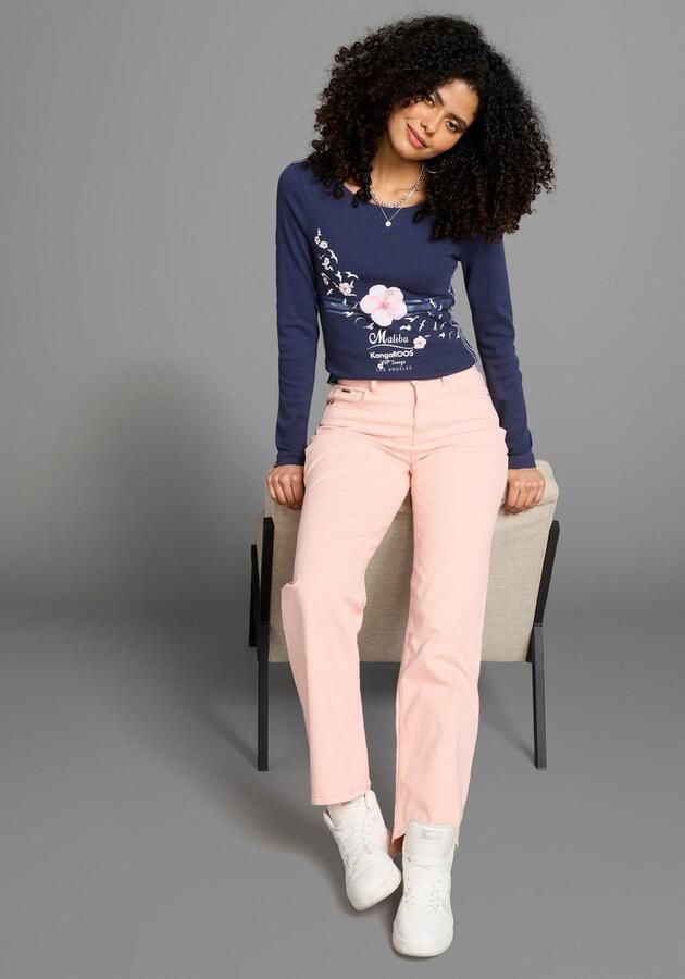 KangaROOS Longsleeve Lange mouwen zeer figuurvolgende snit met print - Foto 4