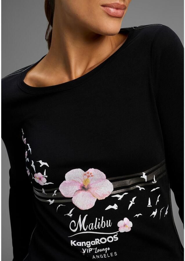 KangaROOS Longsleeve Lange mouwen zeer figuurvolgende snit met print - Foto 2