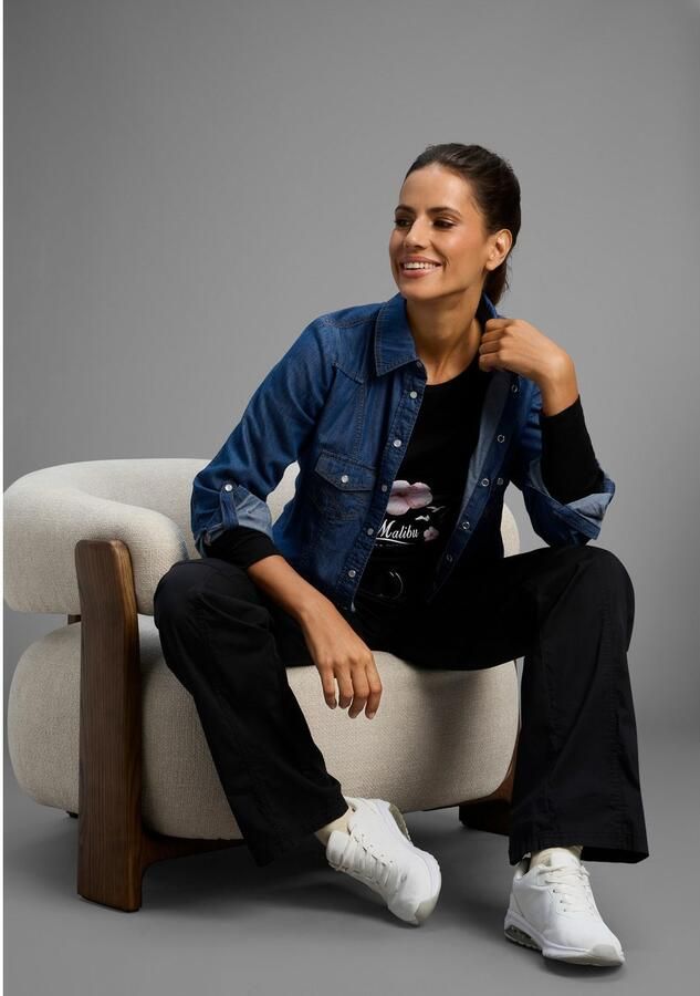 KangaROOS Longsleeve Lange mouwen zeer figuurvolgende snit met print - Foto 3