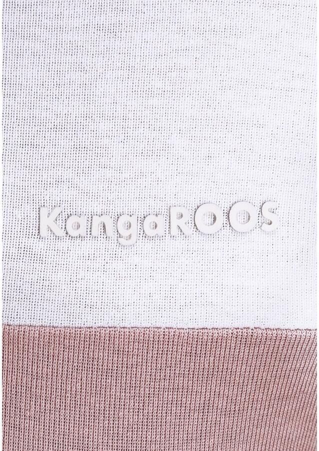 KangaROOS Longsleeve met lange mouwen figuurvolgende pasvorm colourblocking-look - Foto 3