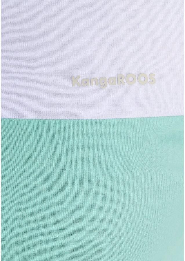 KangaROOS Longsleeve met lange mouwen figuurvolgende pasvorm colourblocking-look