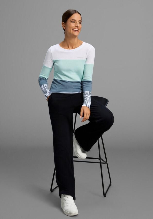 KangaROOS Longsleeve met lange mouwen figuurvolgende pasvorm colourblocking-look - Foto 5