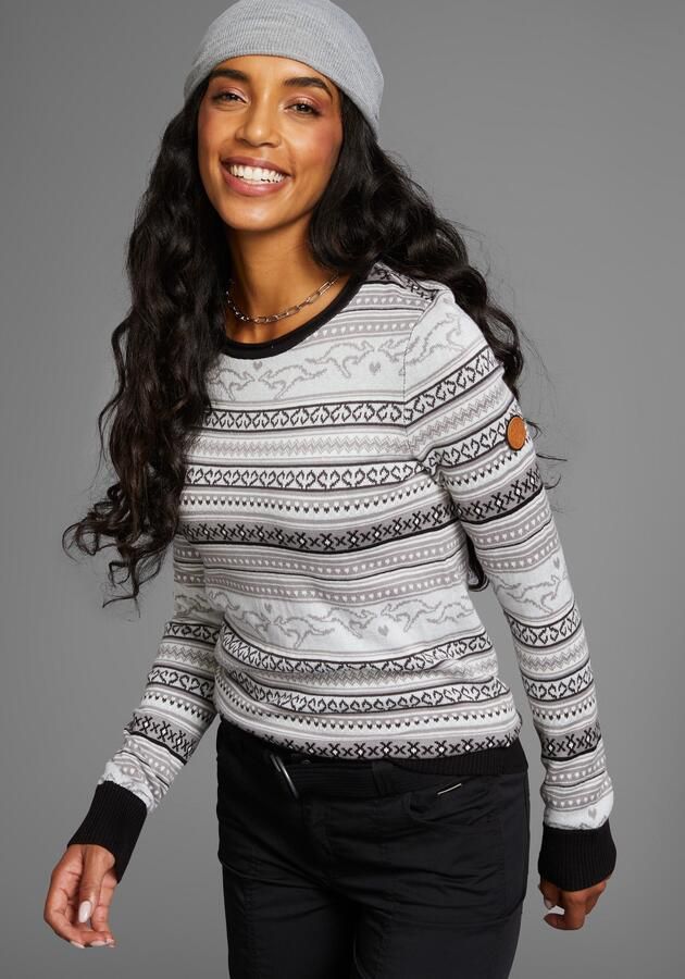 KangaROOS Noorse trui van jacquard-tricot - Foto 6