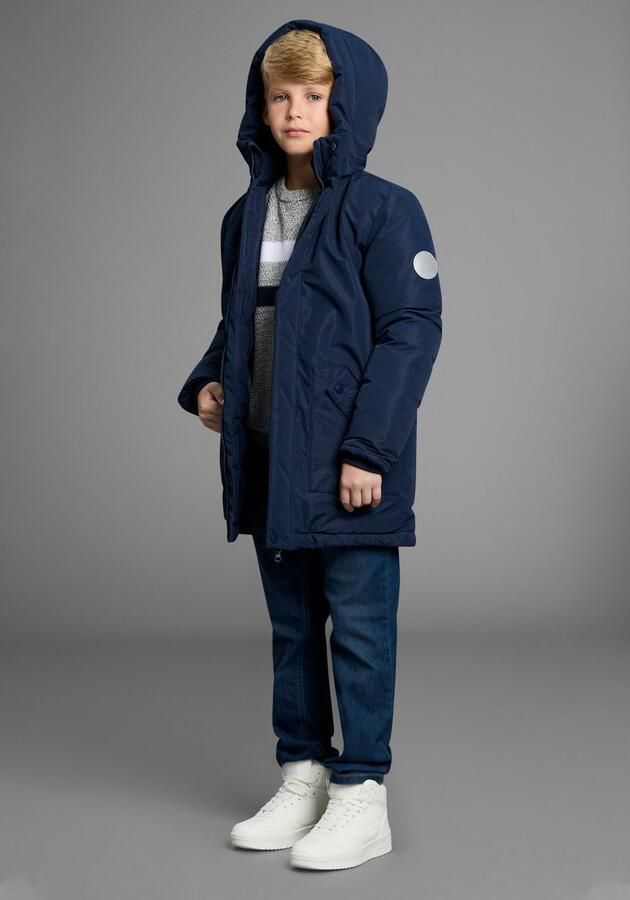 KangaROOS Outdoorjack Winterwarme jas Lange Winterjack met reflecterende details - Foto 4