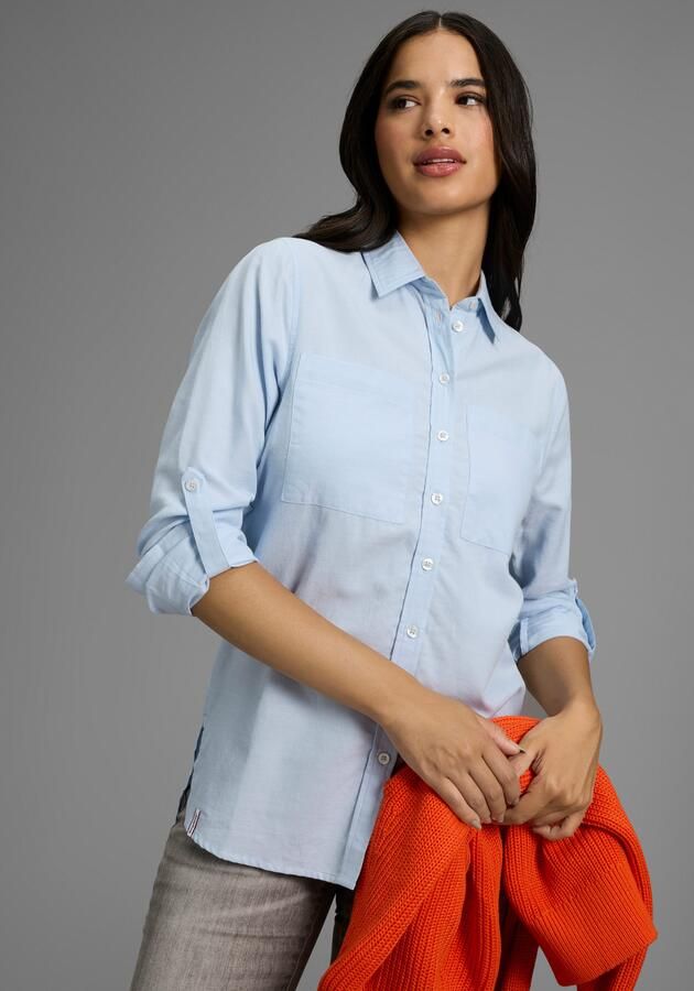 KangaROOS Overhemdblouse losjes gesneden met borstzakken - Foto 6