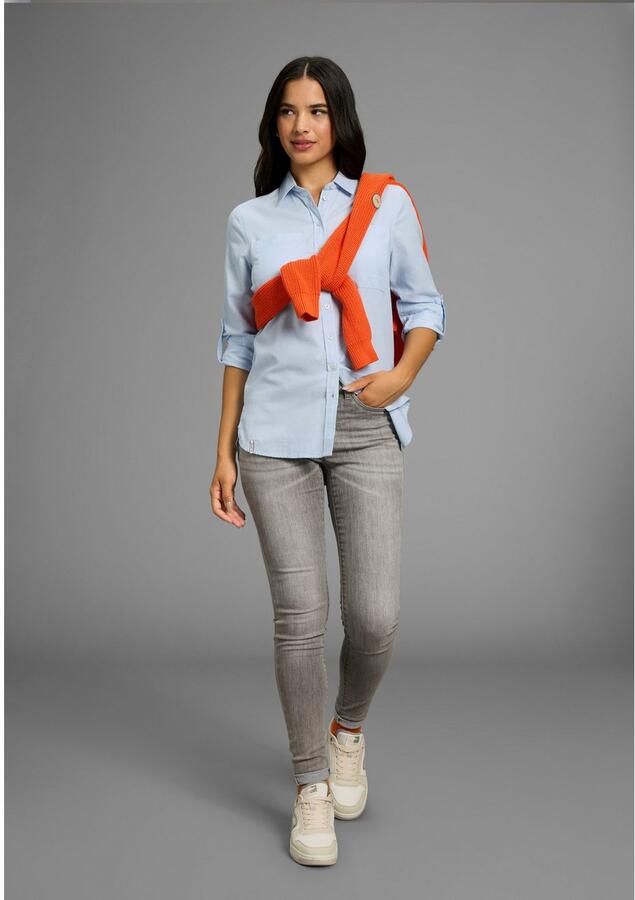 KangaROOS Overhemdblouse losjes gesneden met borstzakken - Foto 3