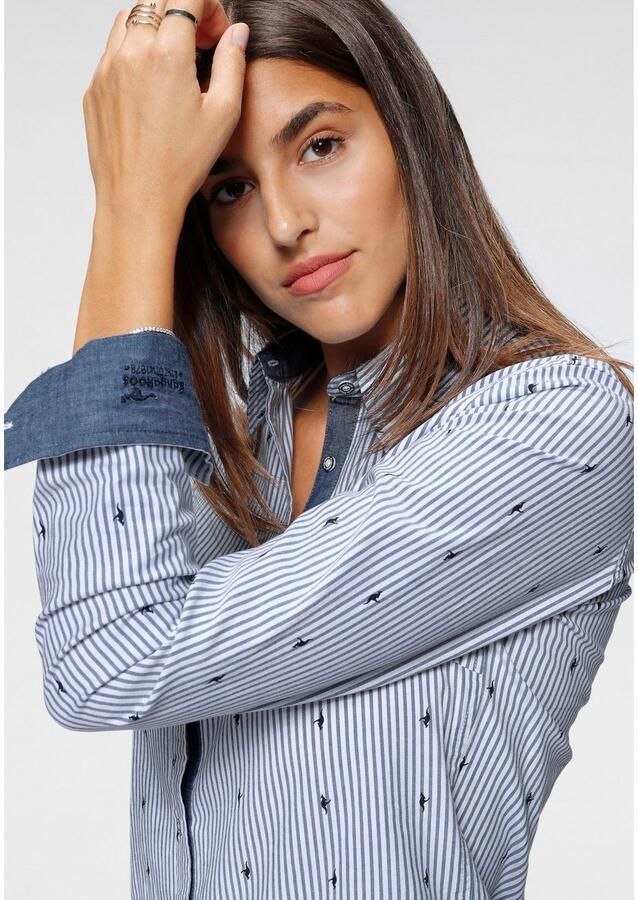 KangaROOS Overhemdblouse met contrastkleurige details - Foto 2