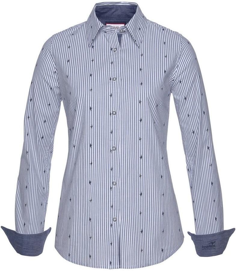KangaROOS Overhemdblouse met contrastkleurige details